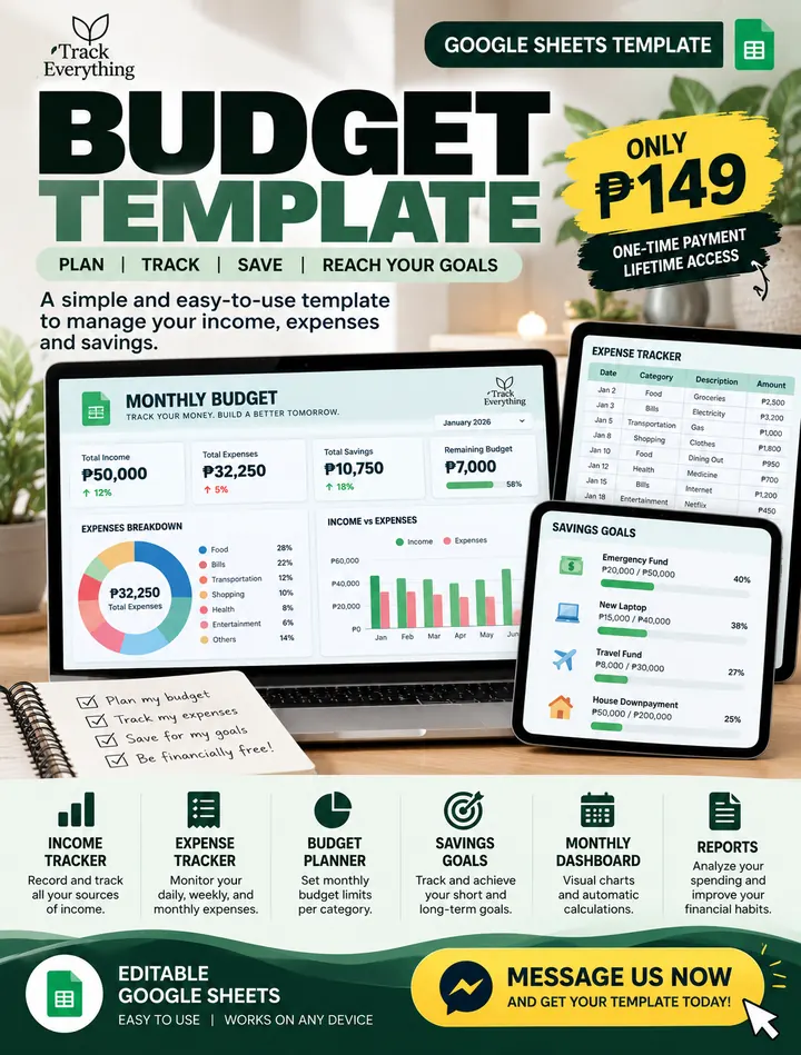 Budget Template product preview